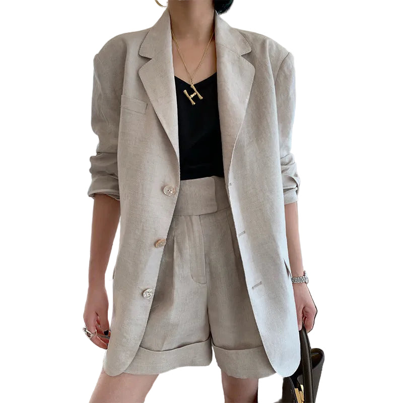 Conjunto de lino estilo francés