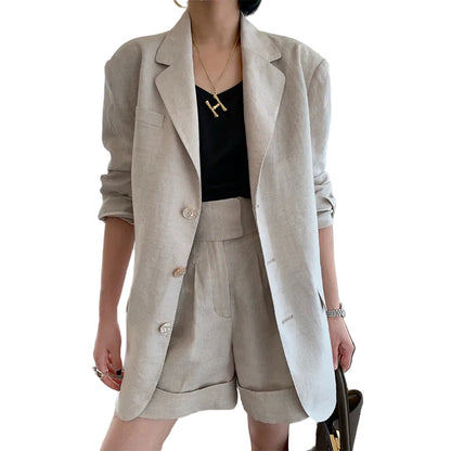 Conjunto de lino estilo francés