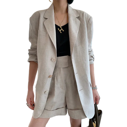 Conjunto de lino estilo francés