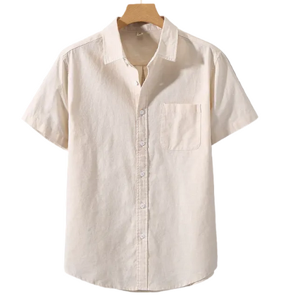 Camisa de Lino Beige & Blanca Hombre | Verano 2026