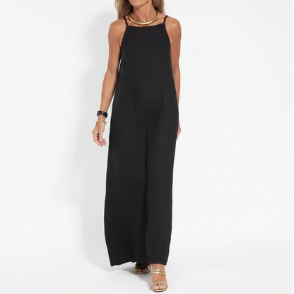 Vestido Largo de Lino French Style