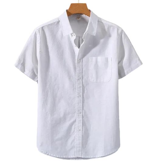 Camisa de Lino Beige & Blanca Hombre | Verano 2026